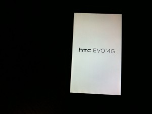 HTC EVO Startup Screen