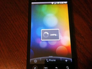 Loading Home Screen